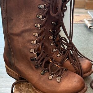 Freebird Chestnut Lace-Up Boots